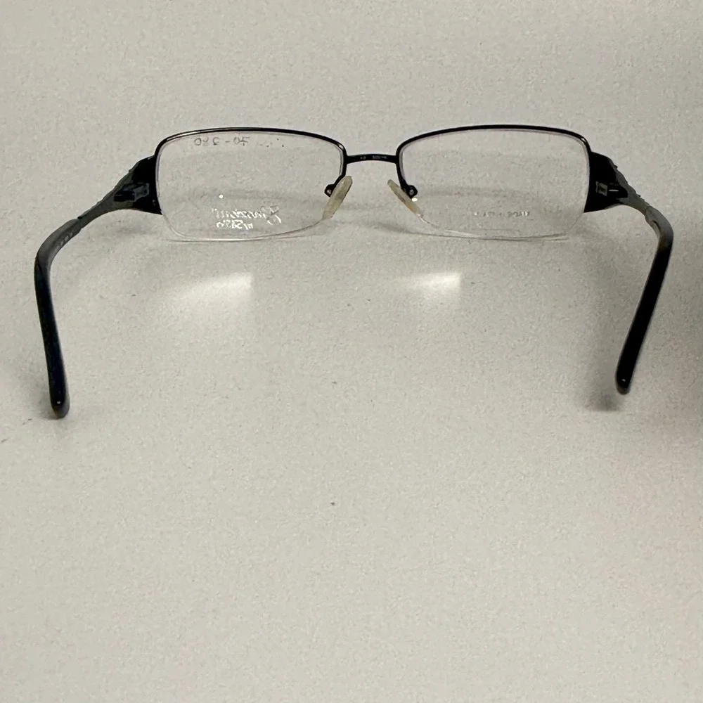 Safilo Emozioni 4343 0006 135 Black Semi Rimless Eyeglasses Frames
